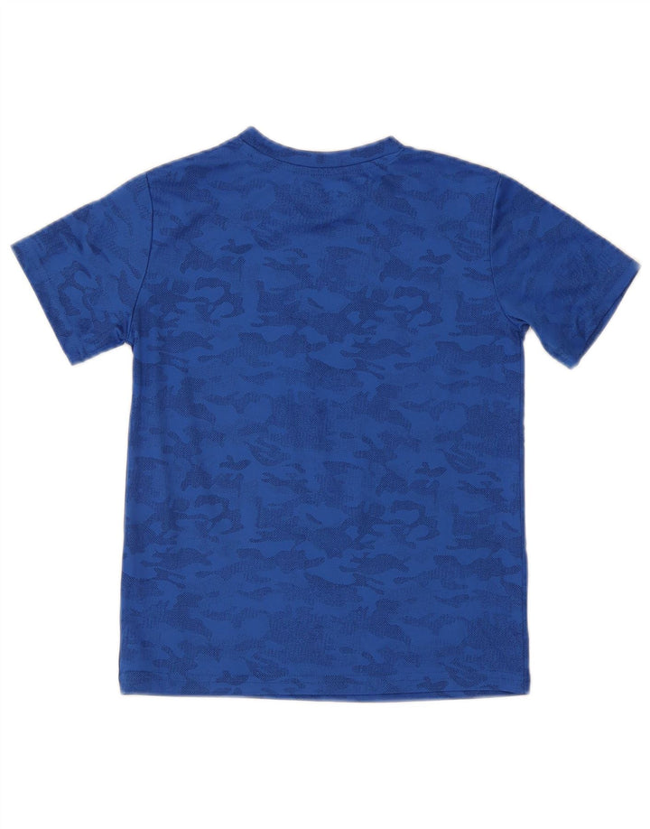 Champion T-Shirt Garçon 10-11 Ans Bleu Camouflage