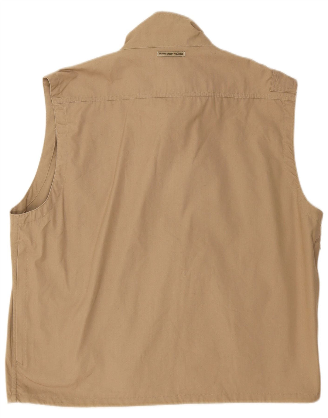 vintage Mens Utility Gilet UK 40 Grand Coton Kaki