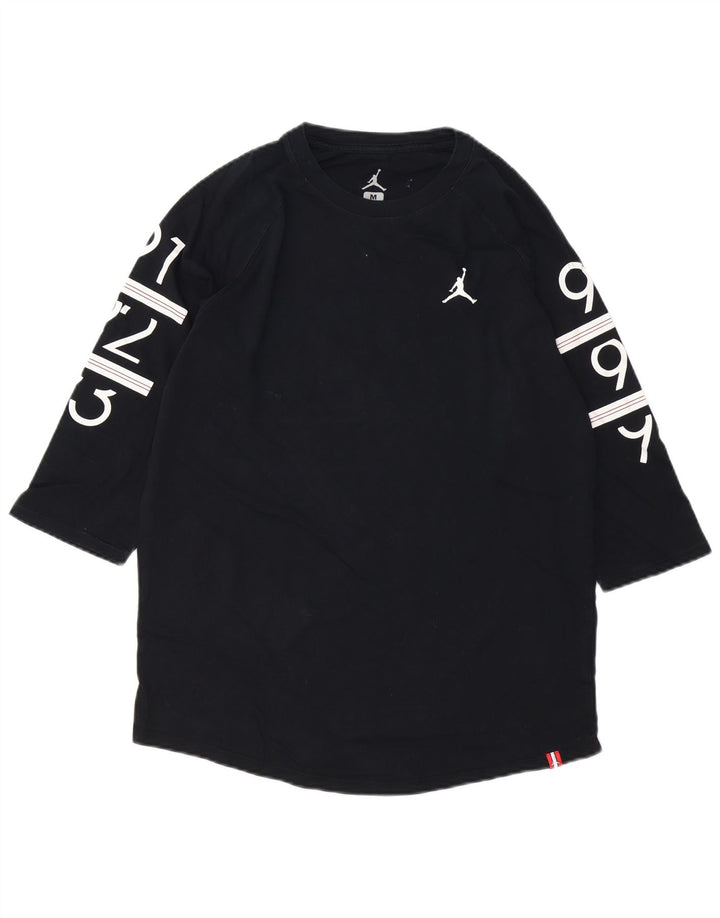 Jordan Haut graphique à manches 3/4 pour homme en coton noir moyen