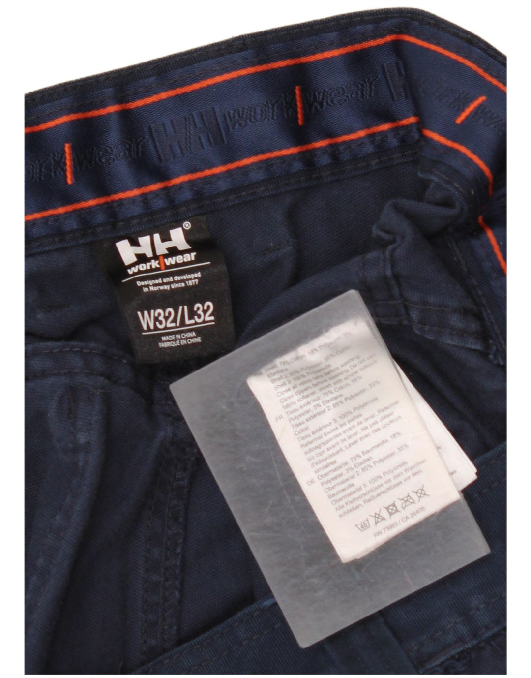 HELLY HANSEN Pantalon Cargo Droit Homme W32 L32 Bleu Marine Polyester