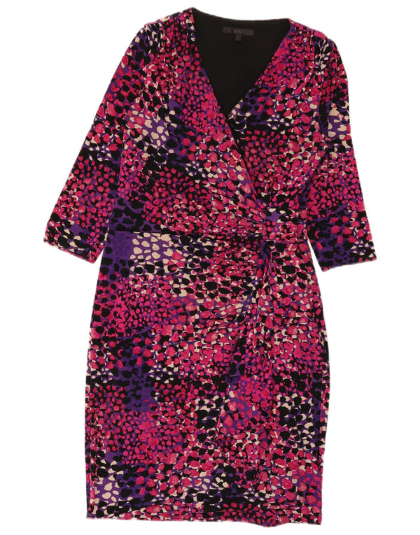 Coast Robe fourreau à manches 3/4 pour femme UK 12 Medium Multicolore à pois