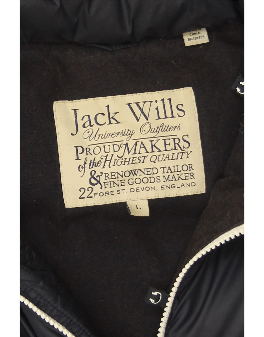 Jack Wills Gilet rembourré pour homme UK 40 Large Bleu marine