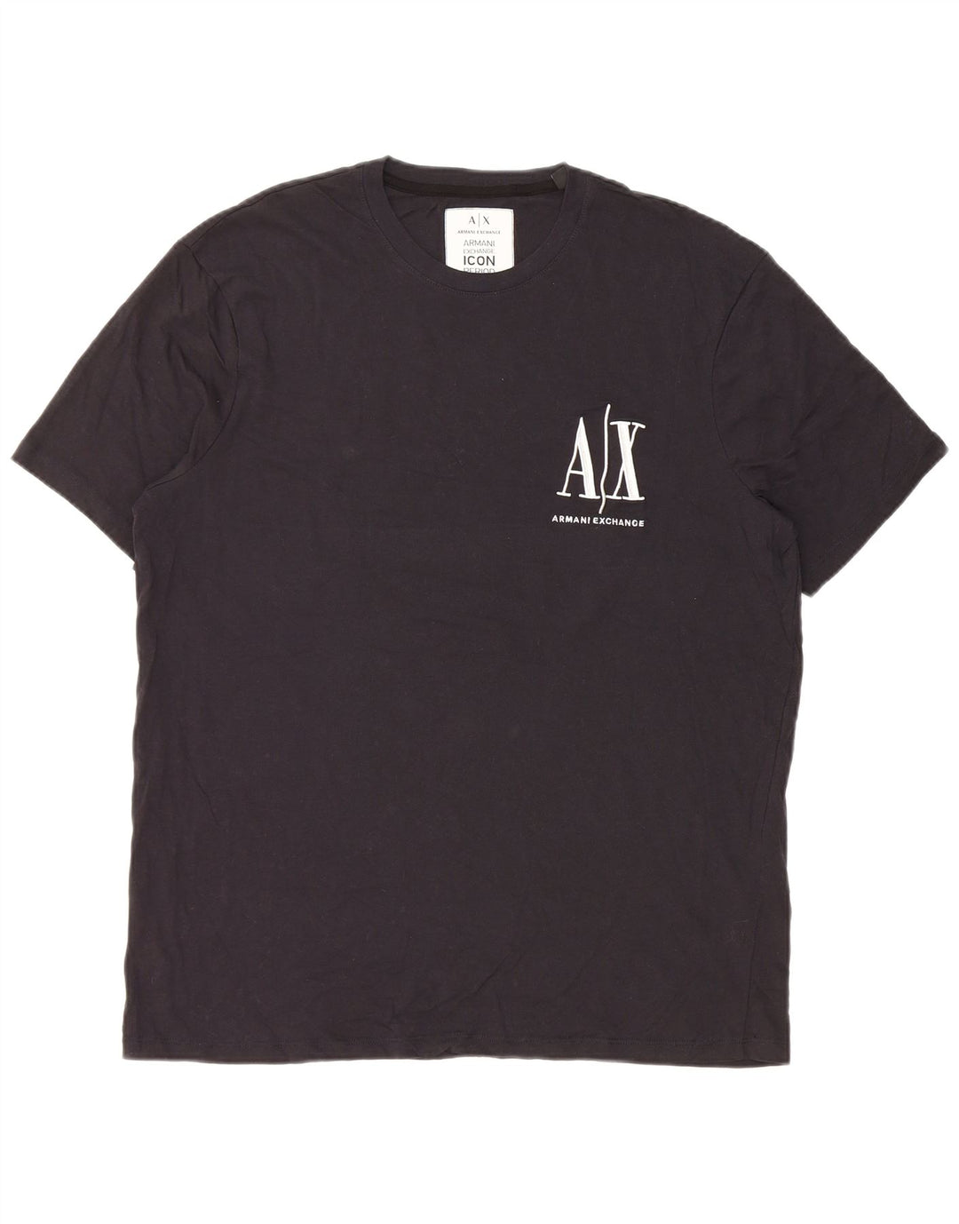 Armani Exchange T-shirt graphique pour homme en coton bleu marine Taille L