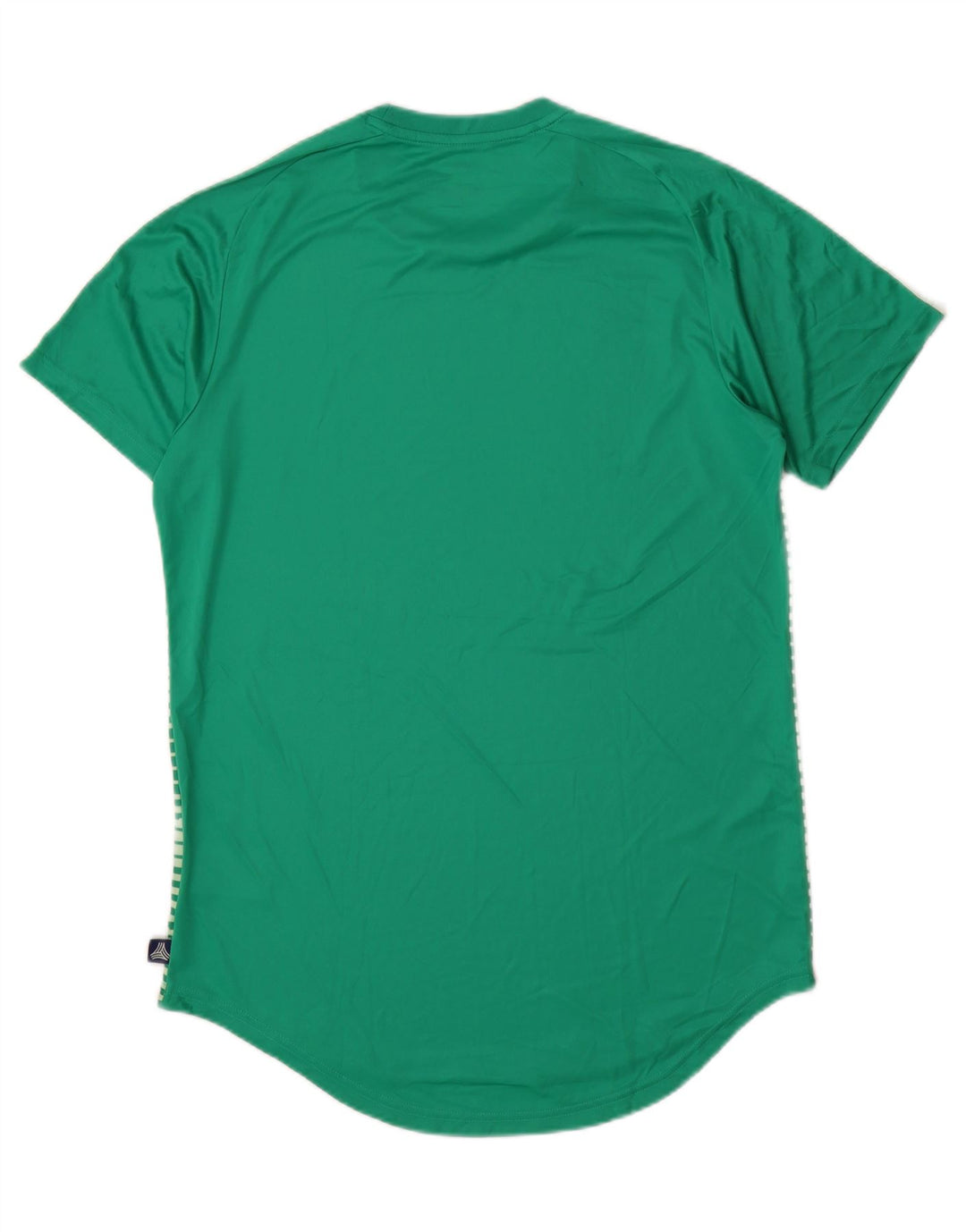 ADIDAS Hommes Climalite T-Shirt Haut Grand Vert Rayé Polyester