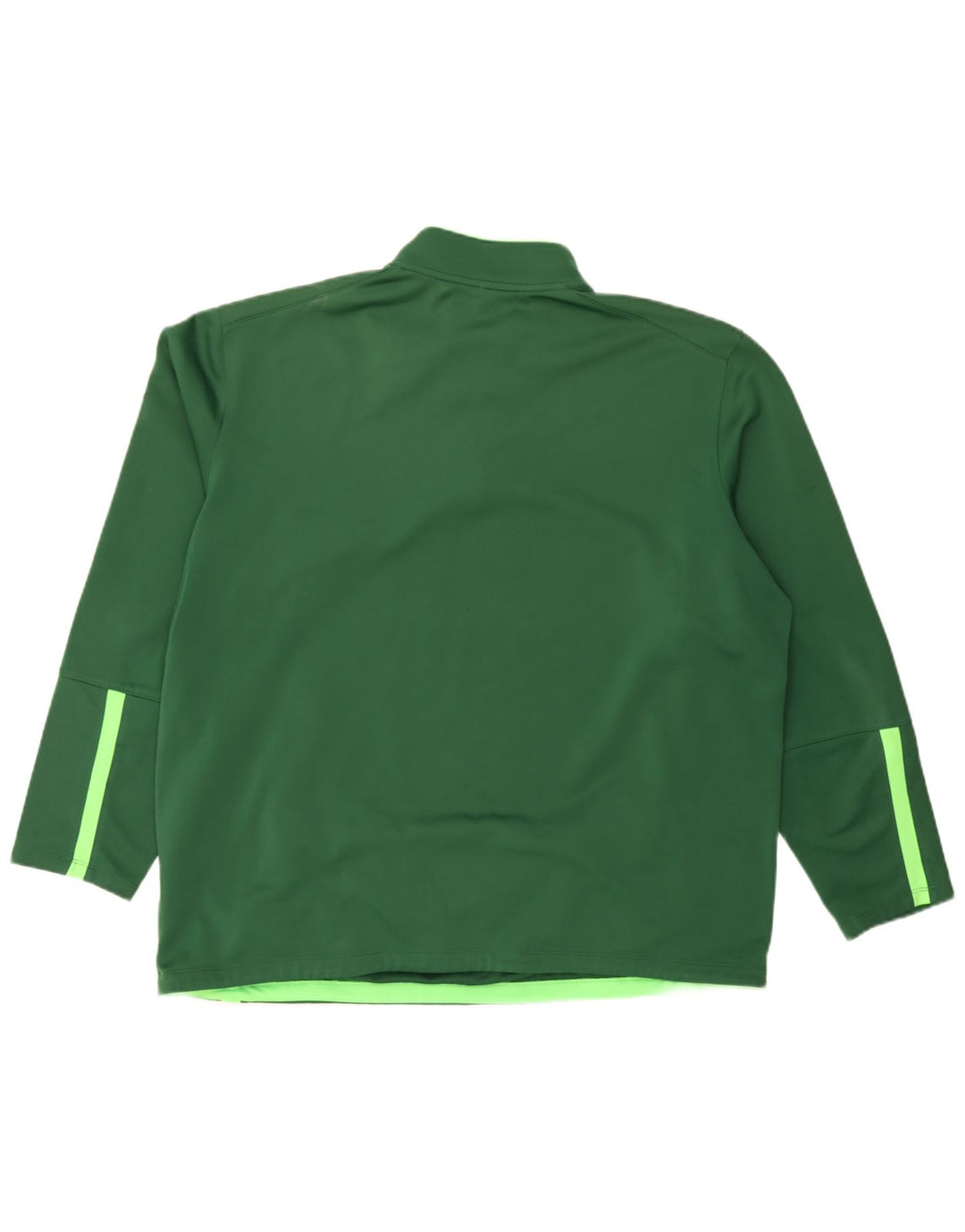 Nike Hommes Therma-Fit Zip Neck Pull Survêtement Top 2XL Vert Polyester