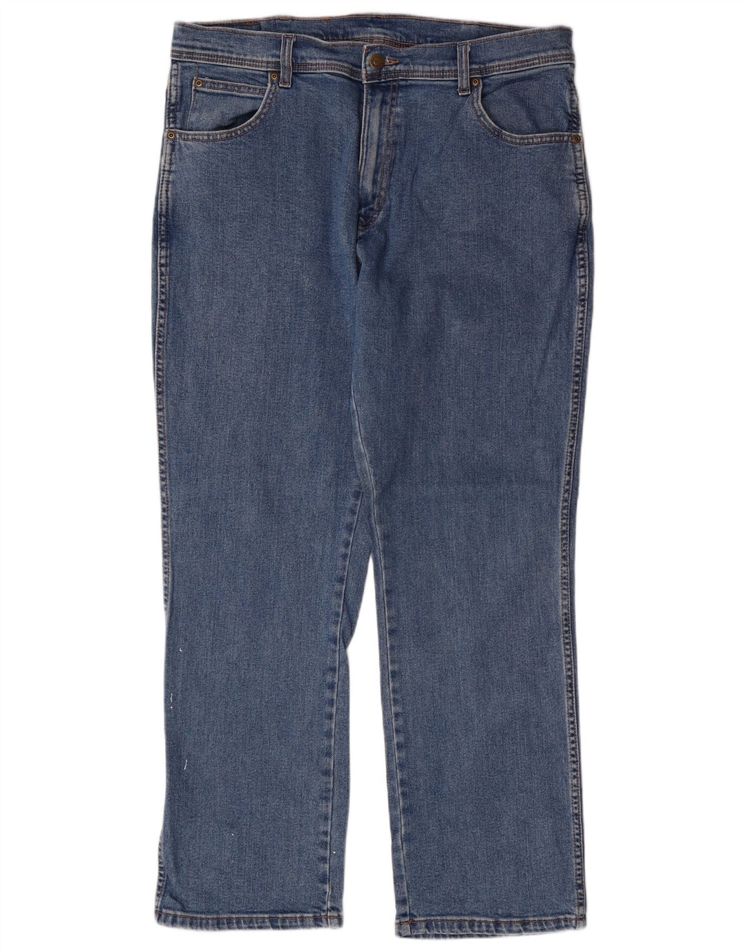 WRANGLER Jean droit homme W36 L30 bleu coton