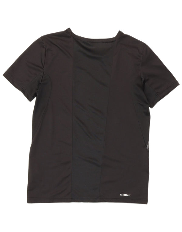 Adidas T-Shirt Graphique Garçon 13-14 Ans Noir Géométrique Sports