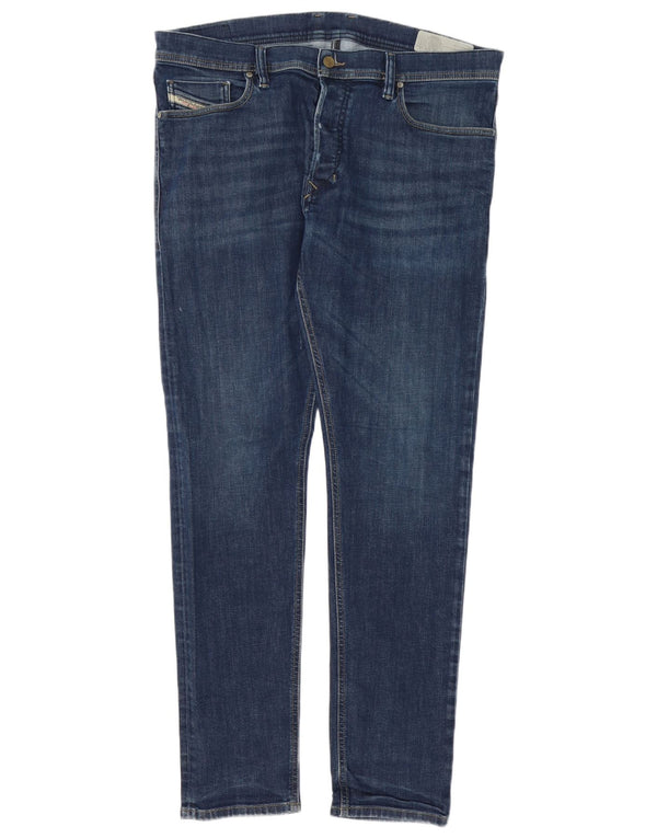 Diesel Jean Tepphar Carrot Slim Homme W36 L32 Bleu Coton