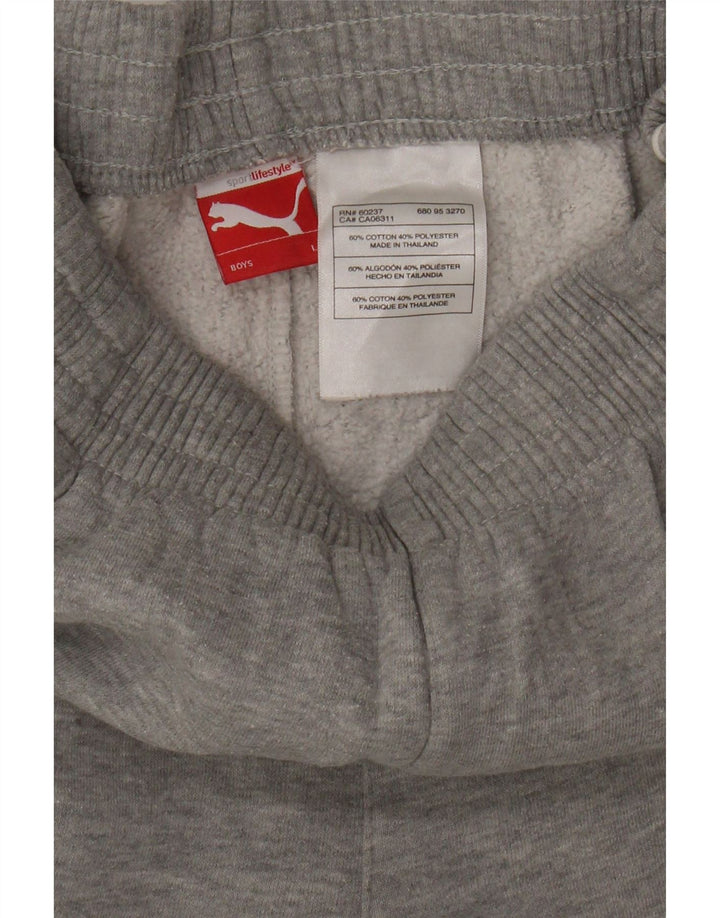 Puma Pantalon de survêtement garçon 13-14 ans Large Gris Coton