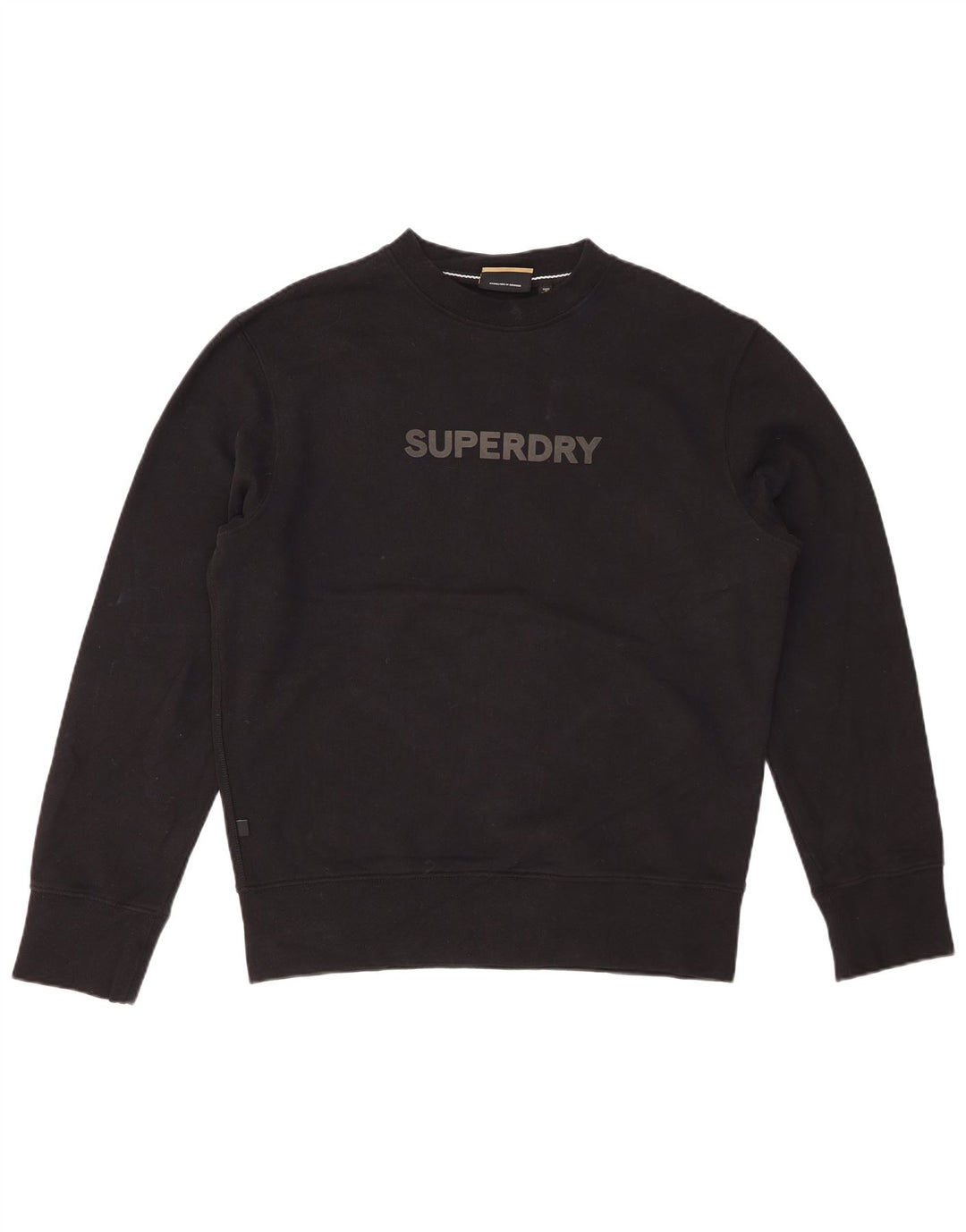 SUPERDRY Sweat-Shirt Graphique Homme Petit Noir Coton