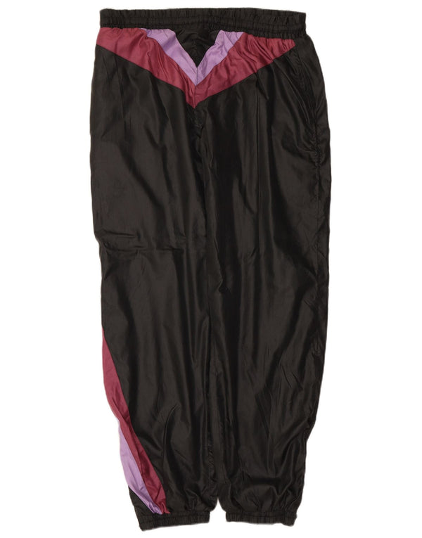 VINTAGE Pantalon de survêtement pour hommes Joggers Large Black Colourblock