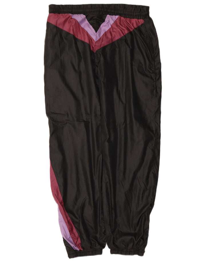 VINTAGE Pantalon de survêtement pour hommes Joggers Large Black Colourblock