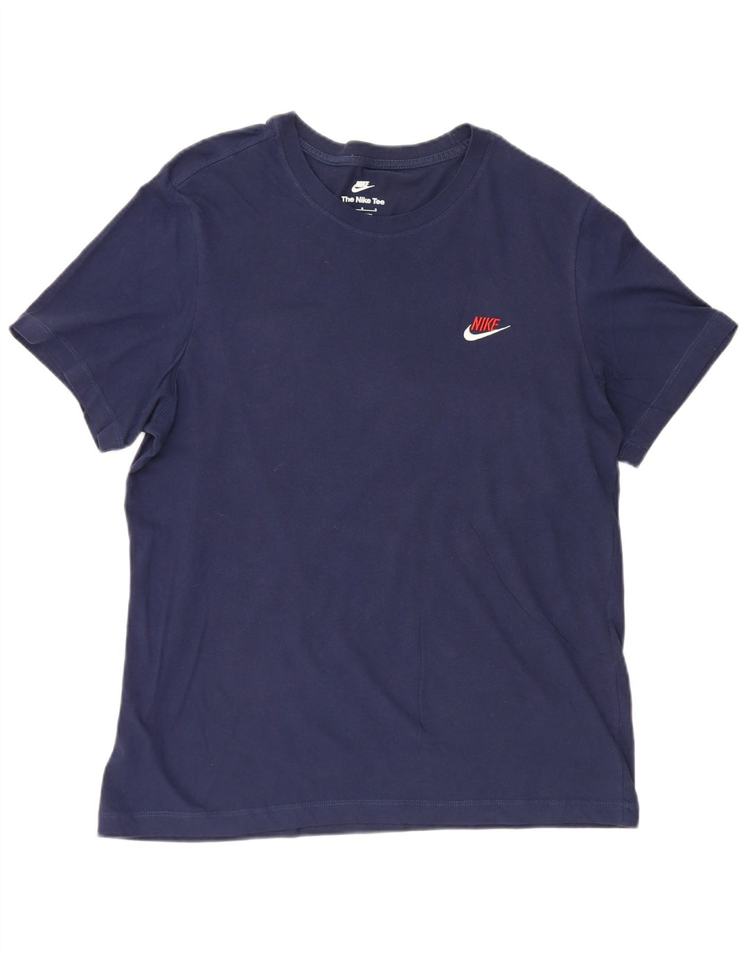 Nike T-shirt pour homme en coton bleu marine Taille L
