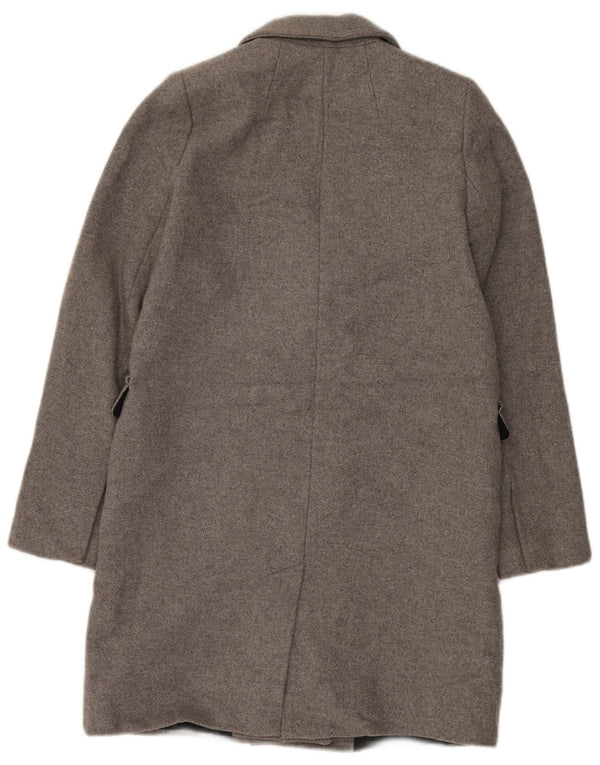 ZARA Manteau croisé pour femme UK 10 Petit Gris