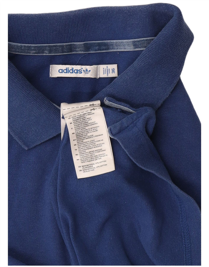 Adidas Polo Femme EU 36 Petit Bleu Marine Coton