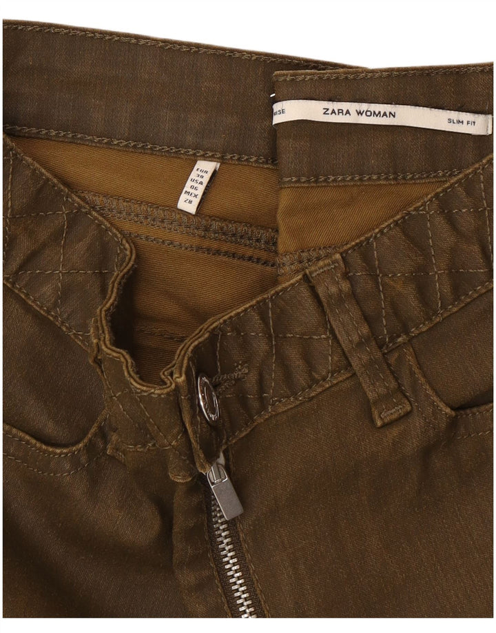 Zara Jean slim pour femme EU 38 Small W28 L28 Vert