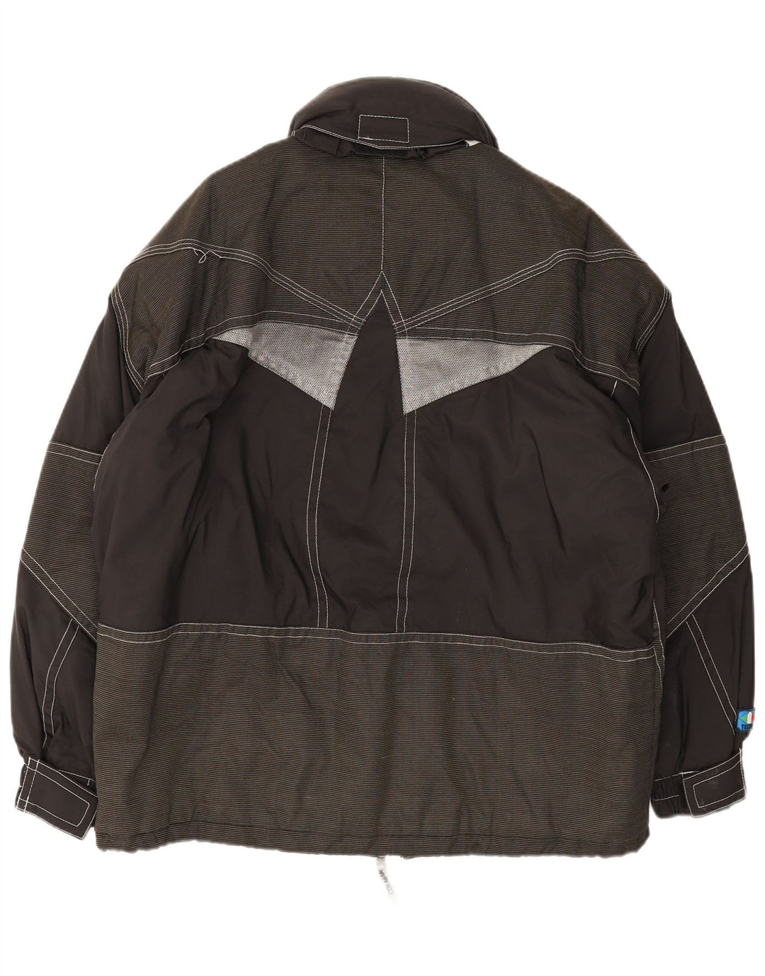 Colmar Veste de ski à capuche graphique pour homme IT 48 Medium Black Colourblock