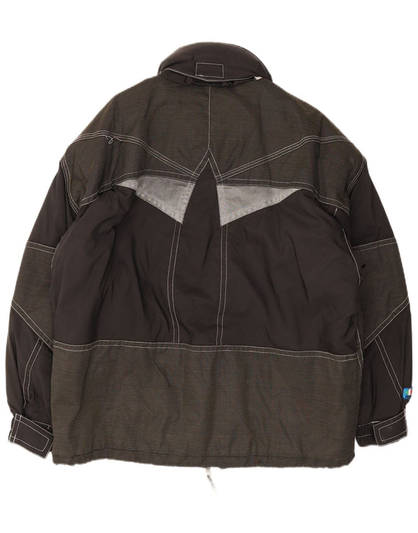 Colmar Veste de ski à capuche graphique pour homme IT 48 Medium Black Colourblock