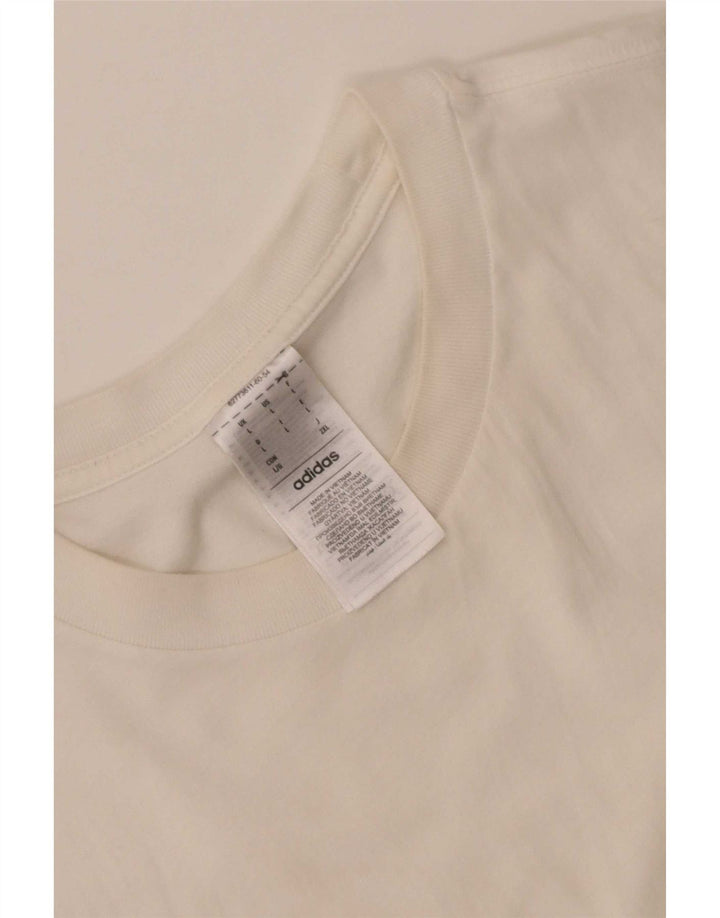 Adidas T-Shirt Homme Haut Grand Coton Blanc