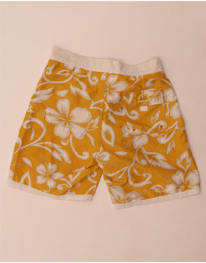 Sundek Short de Bain Homme IT 48 Polyester Floral Jaune Moyen