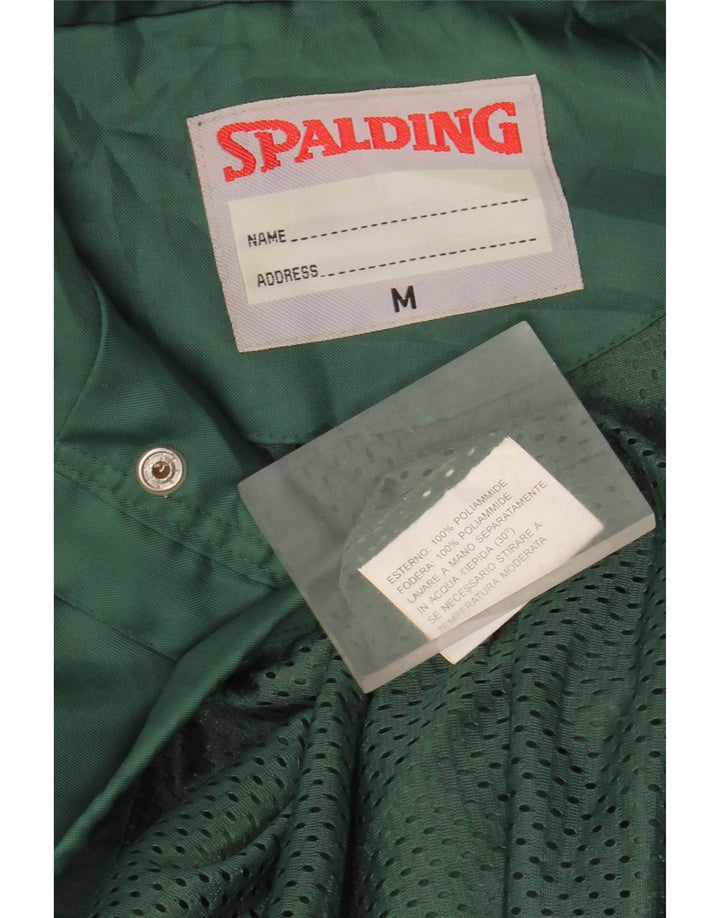 Spalding Veste de pluie à capuche coupe ample pour homme UK 38 Vert moyen Polyamide