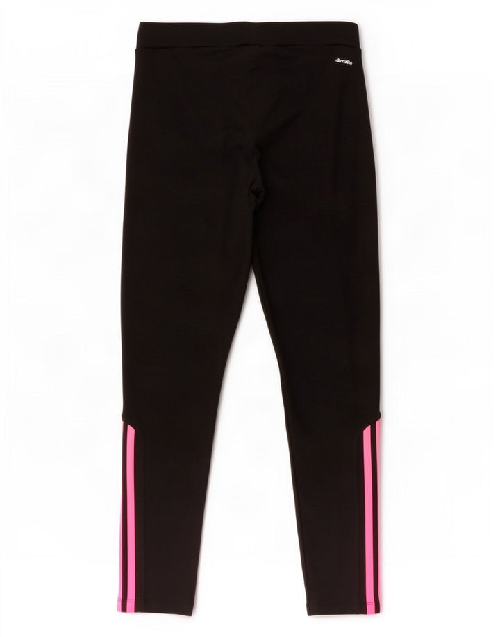 Adidas Climalite Leggings UK 12/14 Medium Noir Polyester