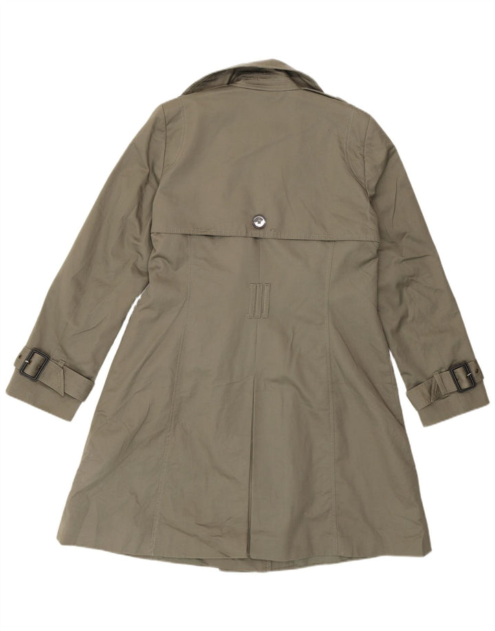 Marks & Spencer Trench-Coat Femme UK 44 Coton Kaki Moyen