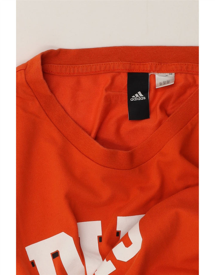 Adidas T-shirt graphique pour hommes, grand, orange