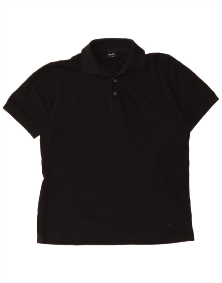 Hugo Boss Polo Homme Coton Noir Moyen