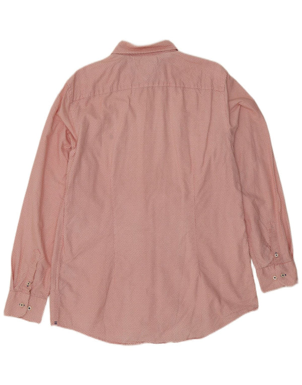 Tommy Hilfiger Chemise Slim Fit XL Coton à Pois Rose Homme