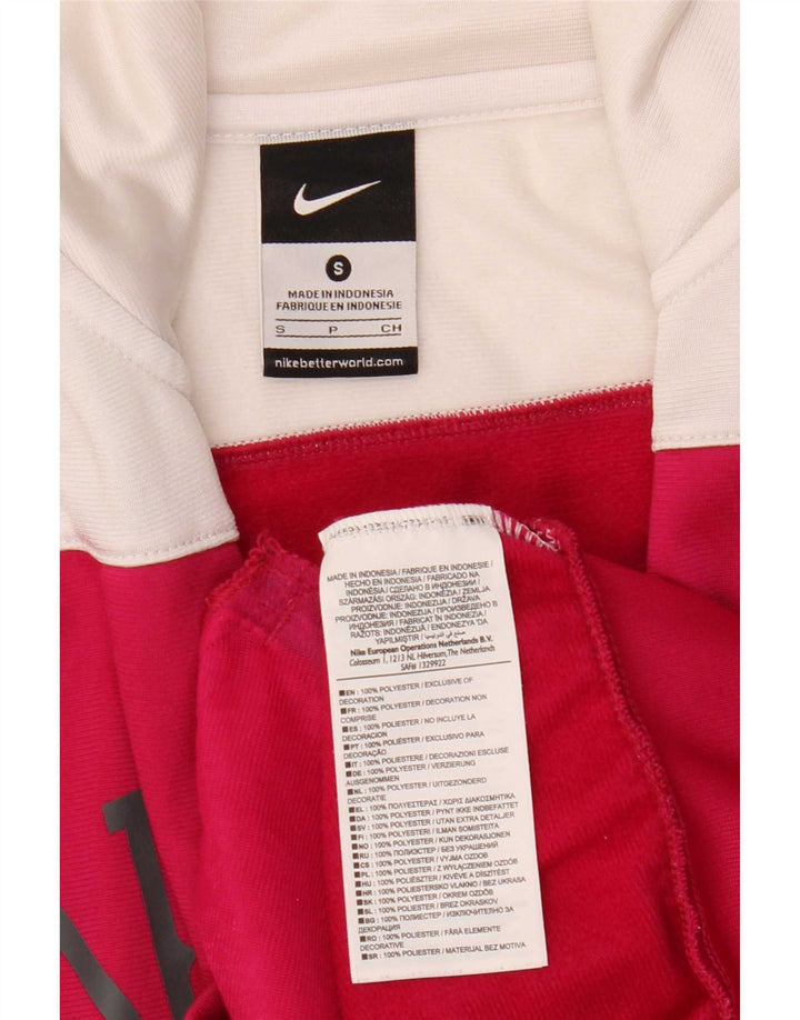 Nike Veste de survêtement graphique pour femme UK 10 Small Rose Colourblock