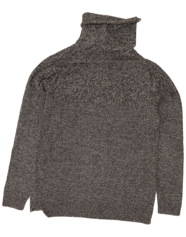 Jack & Jones Pull Col Roulé Homme Gris Moyen Moucheté Coton