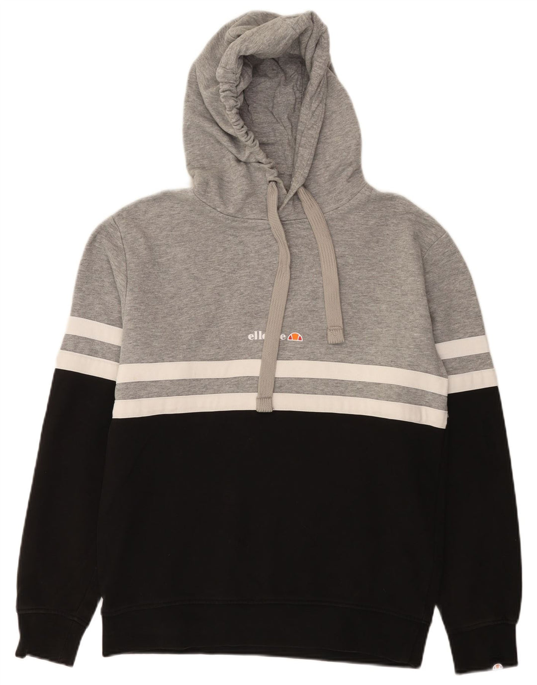 Ellesse Pull à capuche pour homme en coton color block Small Gris