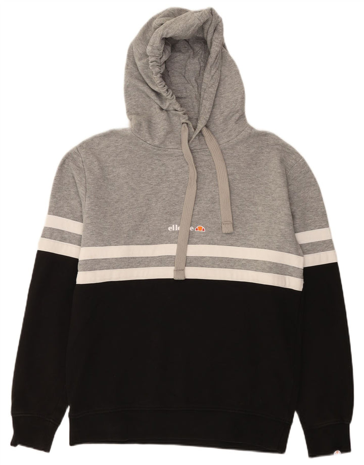 Ellesse Pull à capuche pour homme en coton color block Small Gris