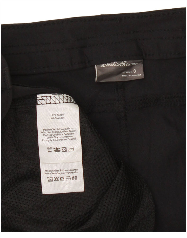 Eddie Bauer Short de randonnée pour femme US 8 Medium W30 Nylon noir