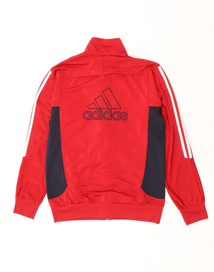 Adidas Veste de survêtement graphique pour homme UK 38/40 Rouge moyen Colourblock
