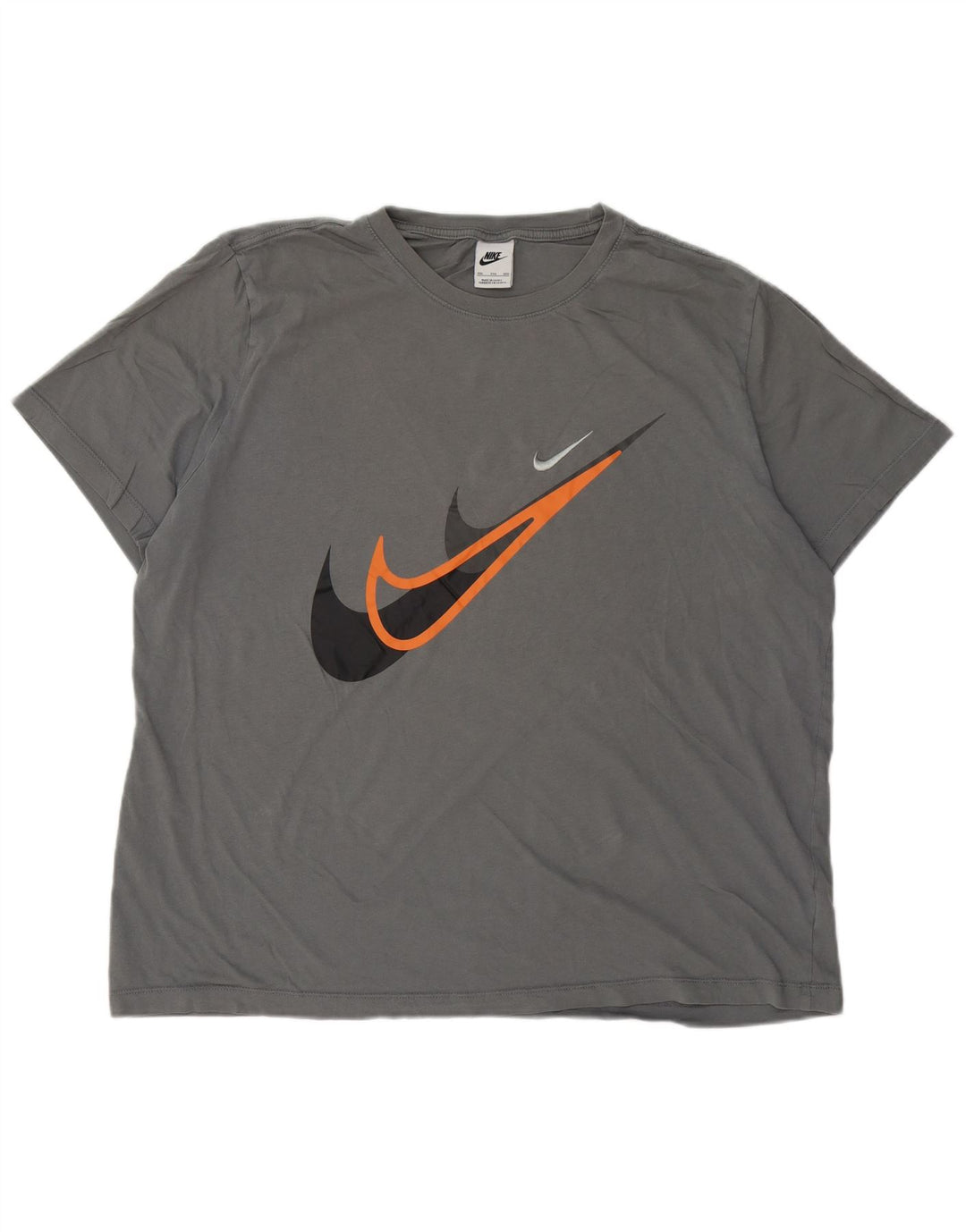 Nike T-shirt graphique pour homme 2XL Gris Coton