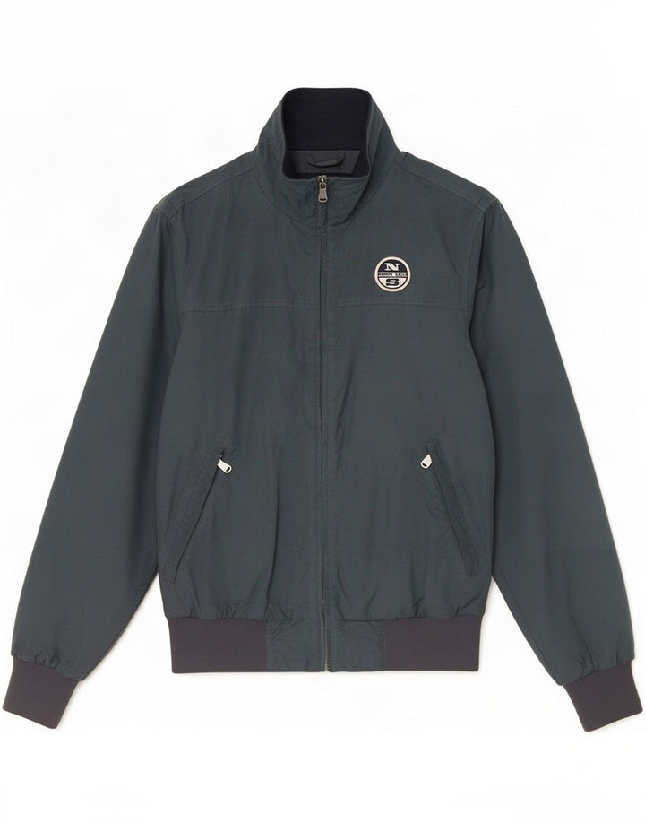 North Sails Veste Bomber Homme UK 38 Vert Moyen Polyamide