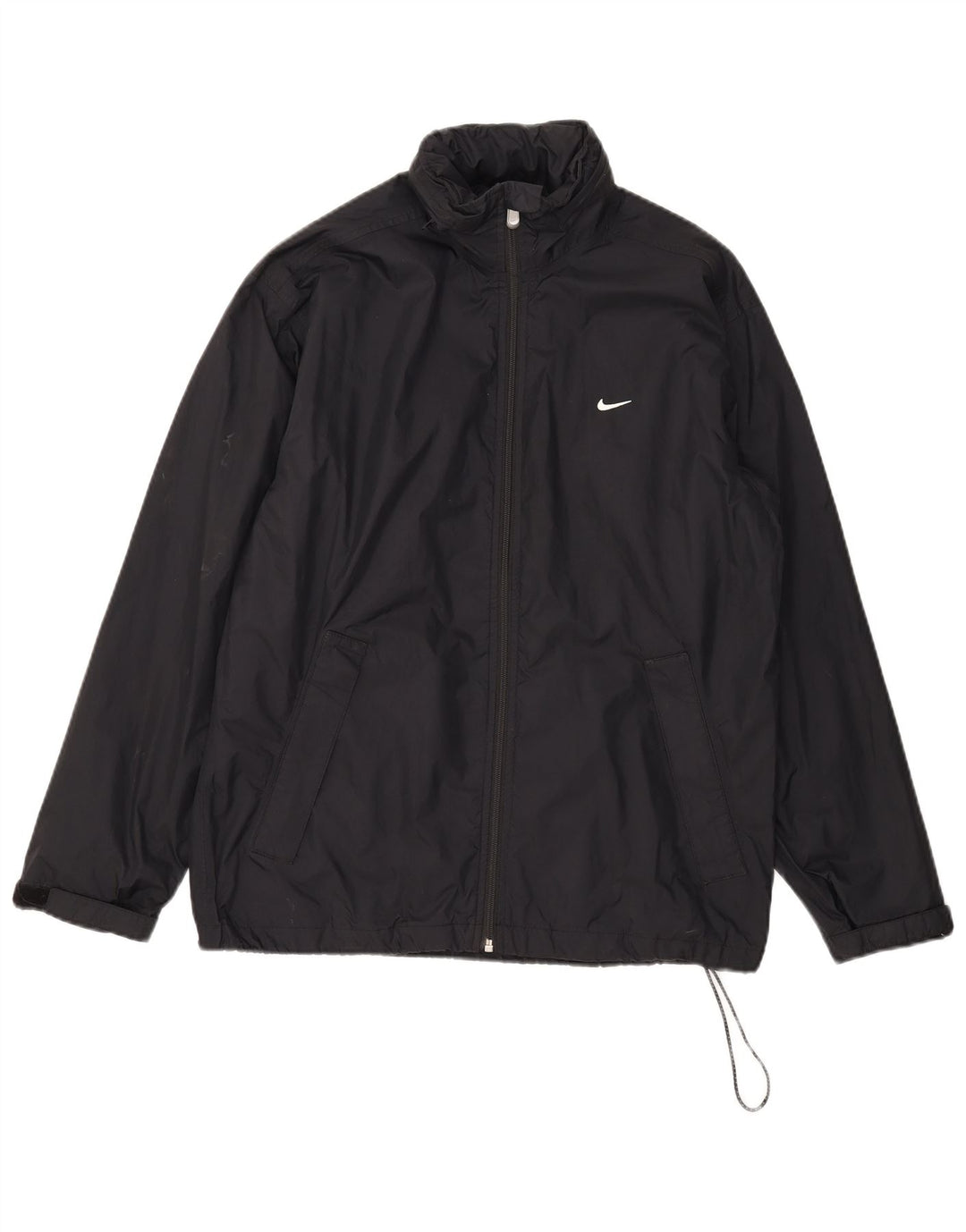Nike Veste de pluie à capuche pour homme UK 36/38 Petit nylon noir