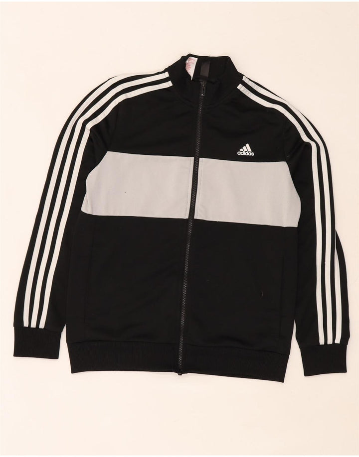 Adidas Veste de Survêtement Garçon 13-14 Ans Noir Colourblock