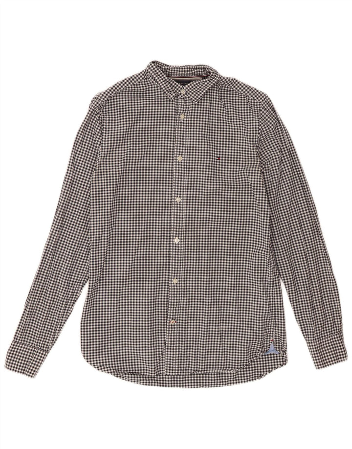 Tommy Hilfiger Chemise Homme Petit Noir Vichy Coton