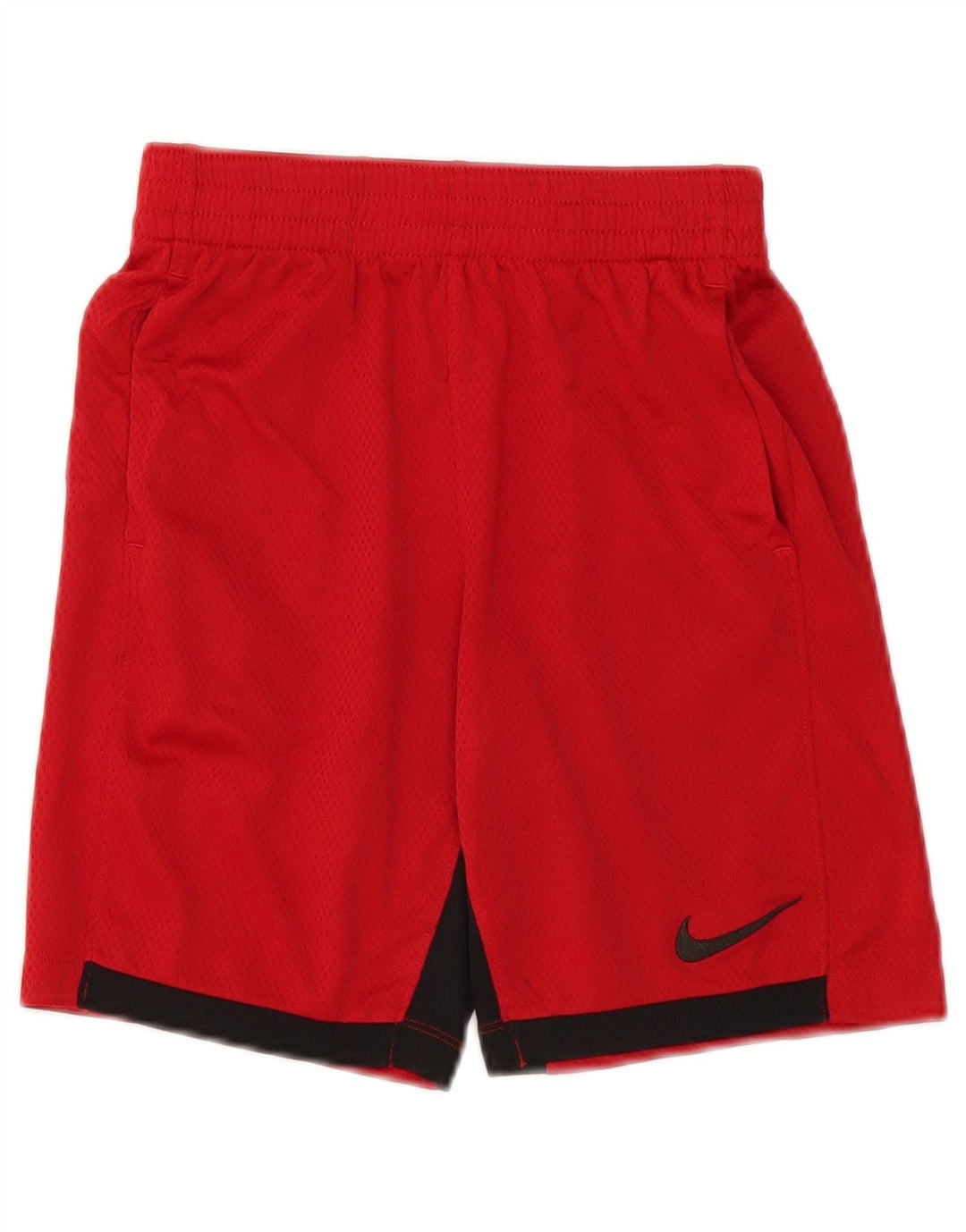 Short de sport Nike Dri Fit pour garçon 10-11 ans Polyester color block rouge moyen