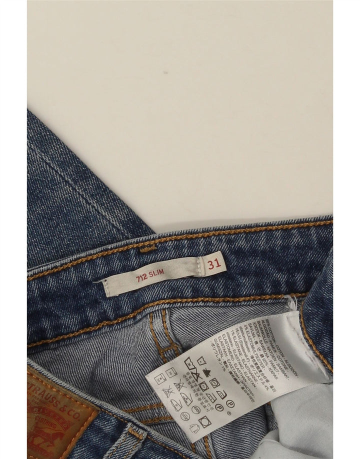 LEVI'S Jean Slim 712 Femme W31 L28 Bleu Coton