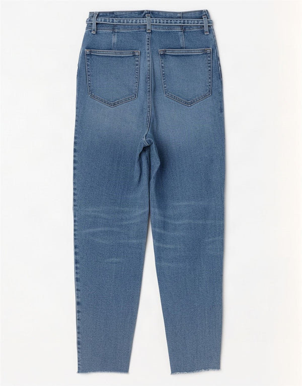 Hollister Jean fuselé taille haute pour femme US 7 Medium W28 L27 Bleu Coton