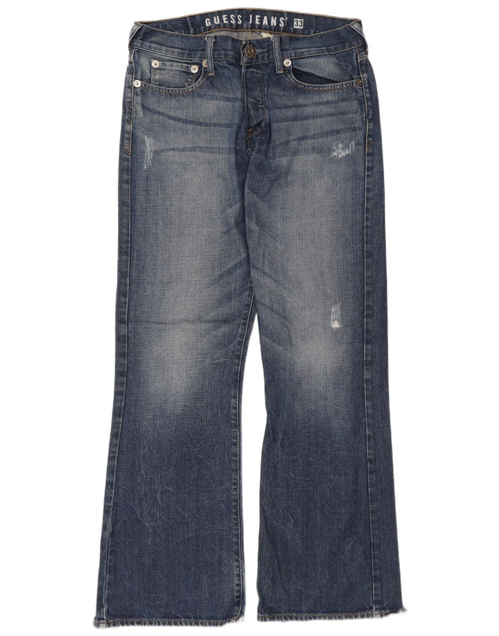Guess Jean Bootcut Femme W33 L33 Bleu Coton