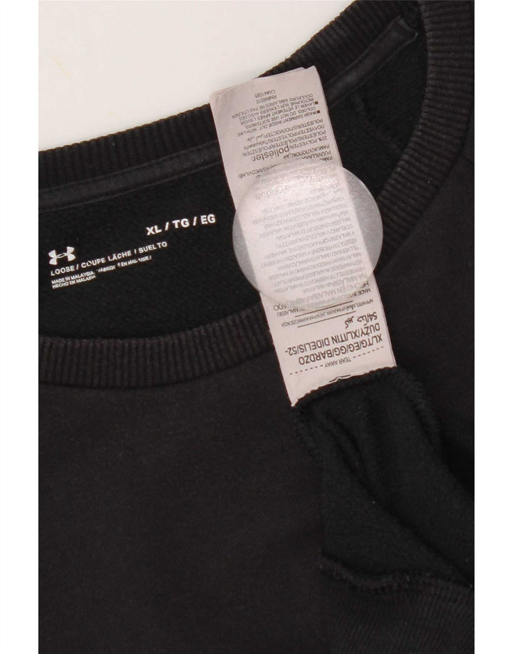Under Armour Sweatshirt Jumper XL Noir Coton Homme