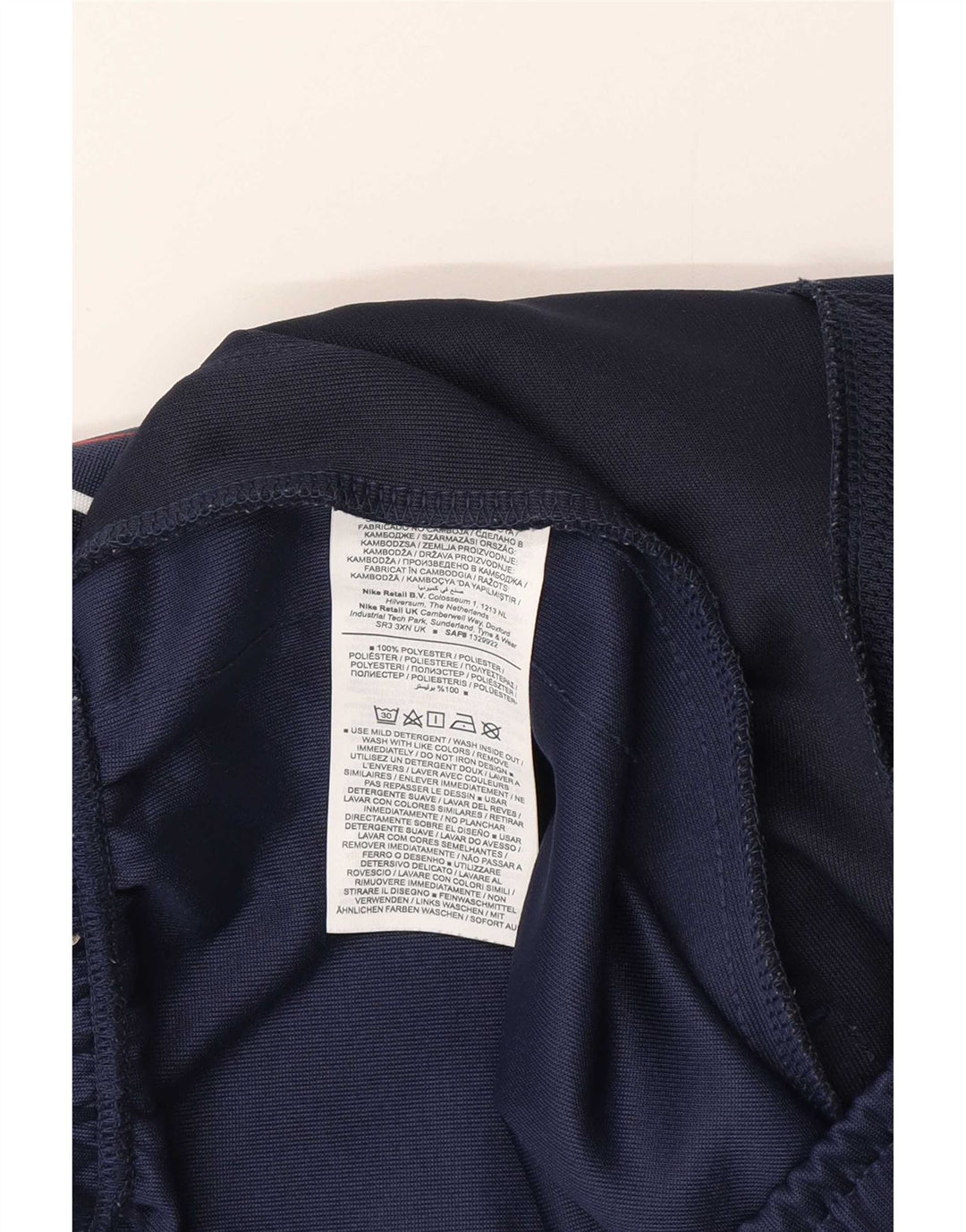 Nike Pantalon de survêtement graphique pour homme Bleu marine moyen Colourblock