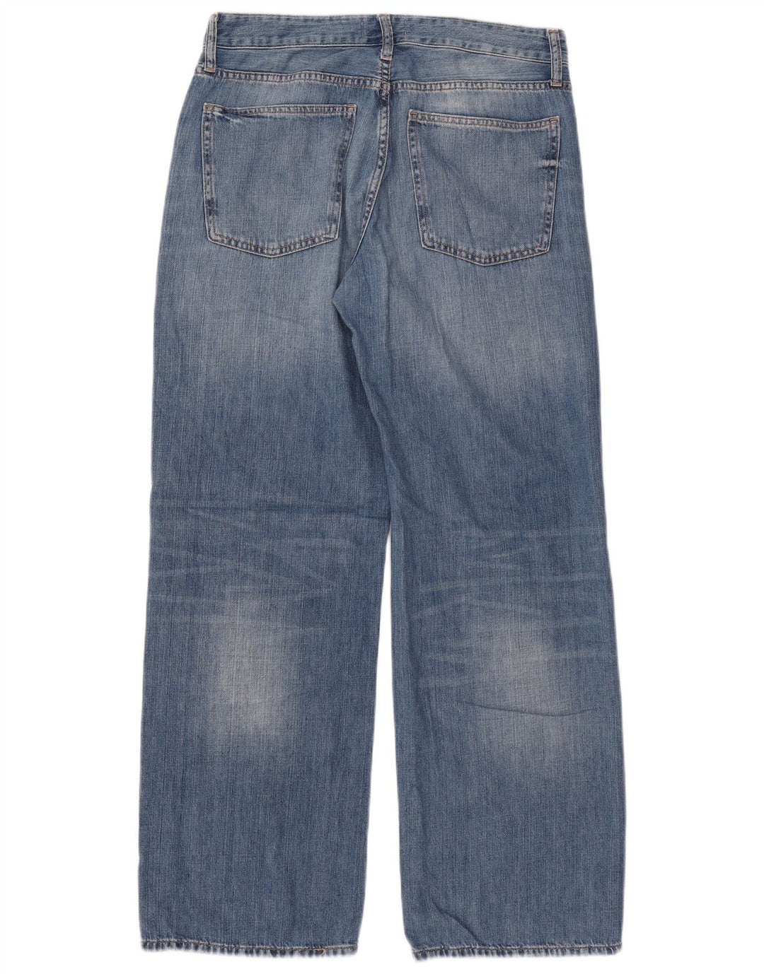 Zara Jean ample pour femme EU 40 Medium W30 L31 Bleu