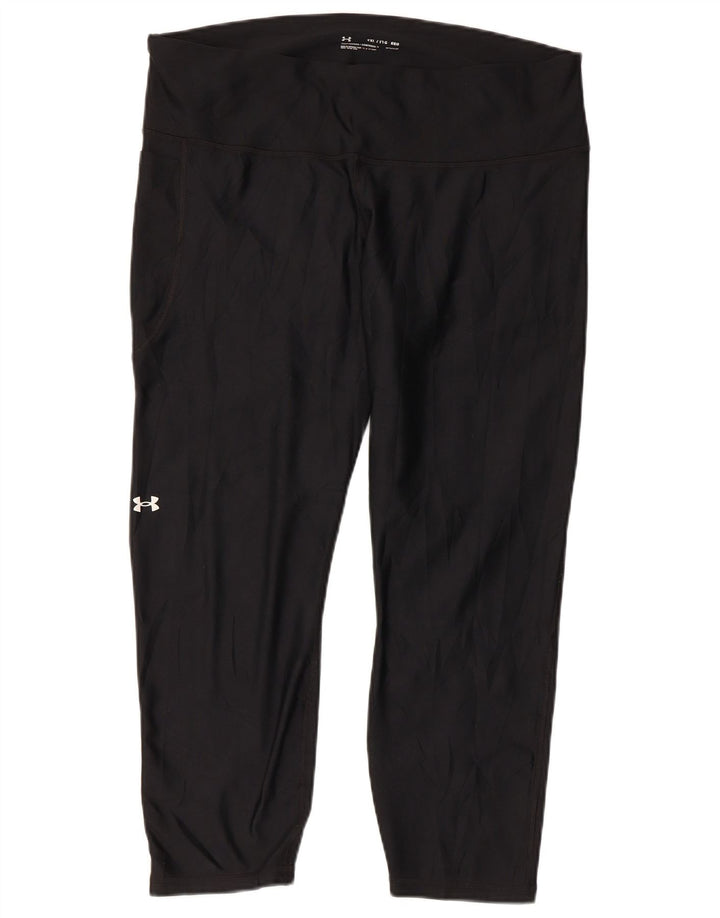 UNDER ARMOUR Leggings Femme UK 20 2XL Noir Polyester