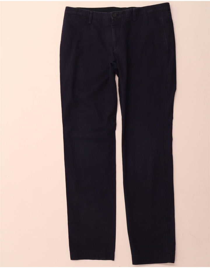 HUGO BOSS Pantalon Chino Droit Homme IT 48 Medium W34 L32 Bleu Marine